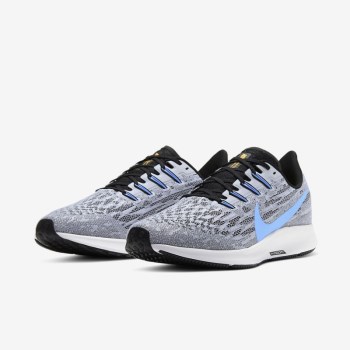 Nike Air Zoom Pegasus 36 - Férfi Futócipő - Fehér/Fekete/Platina/Kék